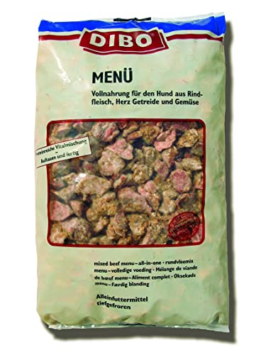 DIBO Menü Vital, 3 x 2.000g-Beutel, Tiefkühlfutter, gesunde, natürliche Ernährung für Hunde, Hundefutter, Barf, B.A.R.F.
