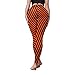 Eciodci Women's Halloween Leggings Pumpkin Design Striped High Waisted Stretchy Tight Pants for Workout Cosplay Party