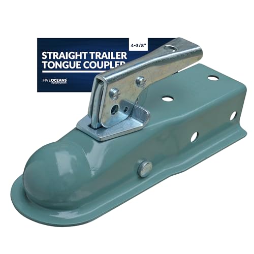 Five Oceans 1-7/8-Inch Ball / 2-Inch Tongue Straight Trailer Tongue Coupler - FO1455