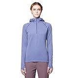 Mountain Hardwear Women's Crater Lake Heavyweight Half Zip Hoody, Lapis Dusk, Avid, X-Small