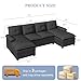 U Shaped Sectional Couches for Living Room,110