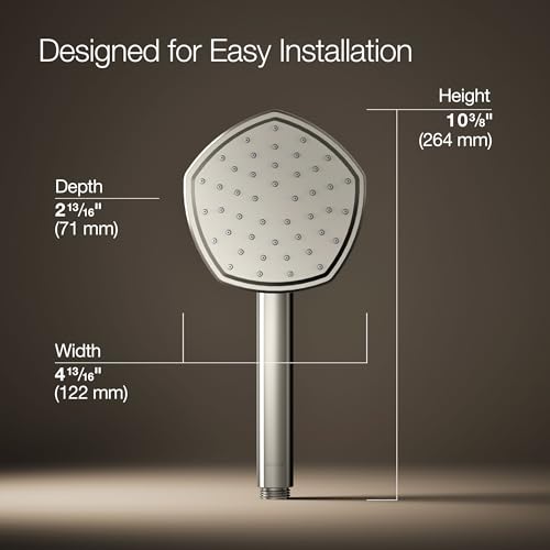 Kohler 27052-G-SN Occasion® Single-function handshower, 1.75 gpm, Vibrant Polished Nickel by Kohler - Image 3