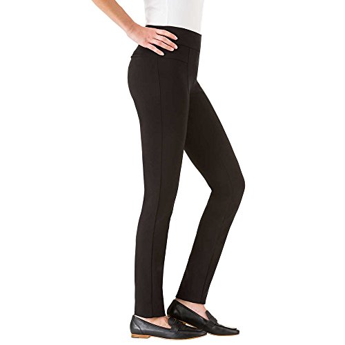 Hilary Radley Women's Narrow Leg Stretch Pull-on Slim Fit Ponte Pant3