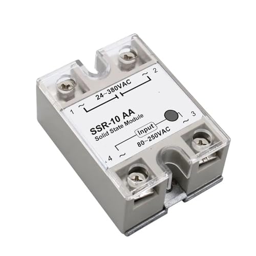 Relé de estado sólido monofásico 24-380V CA para control de temperatura 4