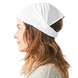 メンズ レディース 吸汗性スポーツヘッドバンド - ジャージースウェットバンドバンダナホワイト