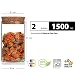 Casavetro Tapón de corcho transparente Botellas de vidrio vacías 1500 ml -...