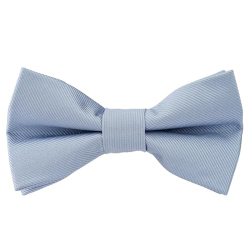 Image of Pre-Tied Adjustable Solid Tuxedo Bow Tie for Boys and Men