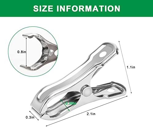 40 PCS Garden Clips, Boyistar Grip Strong Heavy Duty Greenhouse Clamps Clips Made of Stainless Steel for Plant Cover or Shade Cloth on Garden Hoops or Greenhouse Frame