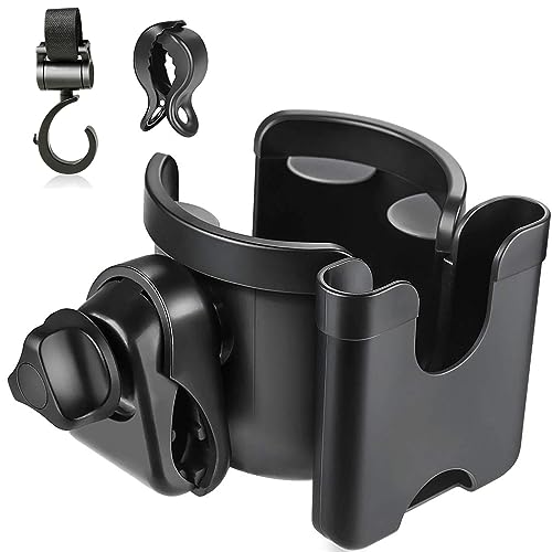 Drehbarer Handyhalter Fahrrad Universal Getränkehalter 360° Drehbar - Für Kinderwagen, Fahrrad & Rollstuhl Kinderwagen Zubehör