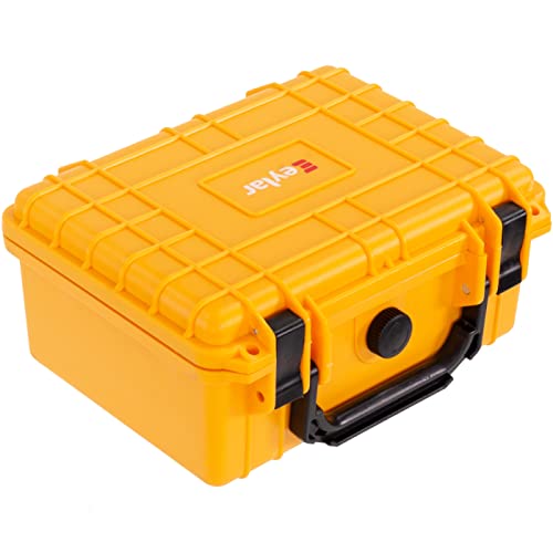 Eylar Protective Camera Hard Case Water & Shock Proof W/Foam, Tsa Standards 9.12 Inch 7.56 Inch 4.37 Inch (Yellow) #TOP1