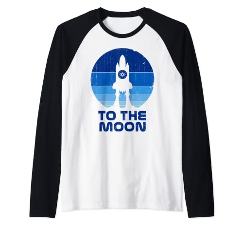 Cardano To The Moon ADA Crypto Currency Blockchain Retro Manche Raglan