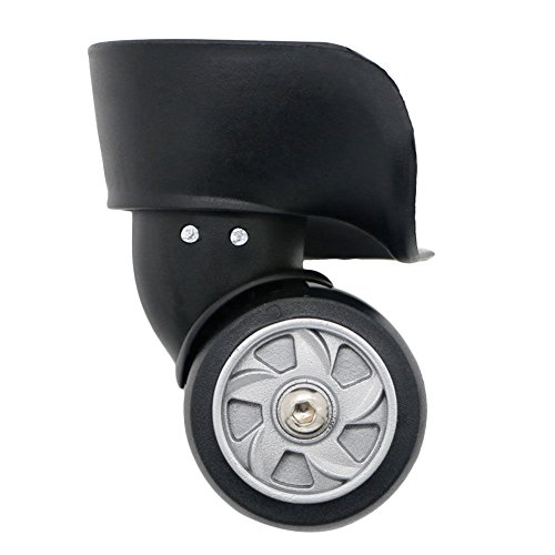 GZYF - Rueda de Repuesto para Maleta de Equipaje con rotación de 360 Grados para DIY W026, Color Negro Cover