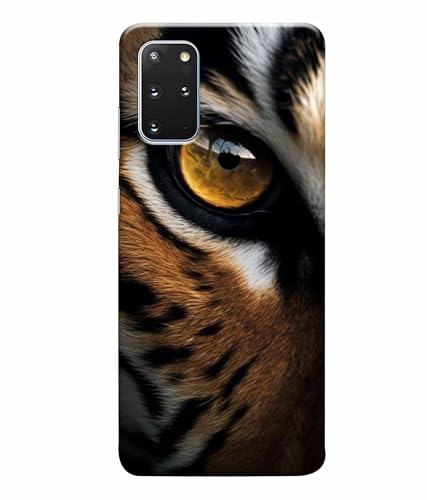 Image of Printed Hard Back Case Cover & Compatible for Samsung Galaxy S20 Plus | Tiger Faces Art (Multicolor) - D1205