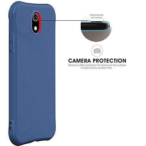 Image of TheGiftKart Sleek Back Cover Case for Xiaomi Redmi 8A | Slim Fit Protective Design | Ultra Matte Finish | Camera Protection Bump | Soft Silicon Back Cover Case (Silicone, Blue)