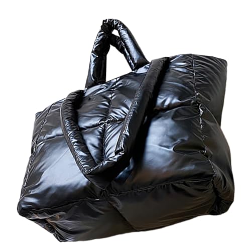 Homoyoyo Bolso De Señoras Bolso De Hombro De Las Mujeres Bolsa De Mensajero De Las Mujeres Acolchado Bolsa De Playa Para Mujer Totalizador Largo Bolsa De Playa Grande Negro Paño De Buceo