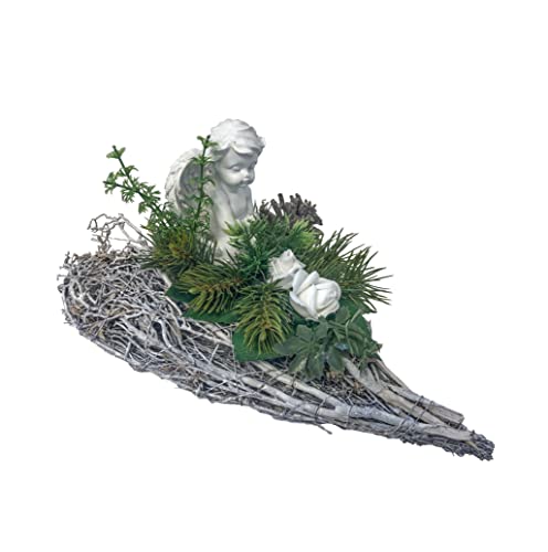 Grabgesteck Grabschmuck Grabaufleger Herz Grab Friedhof Trauerherz...