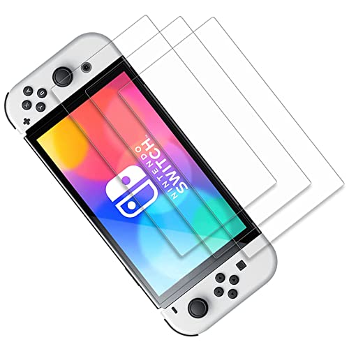 Amazon.co.jp: Switch 有機elモデル 保護フィルム 3枚セット Switch