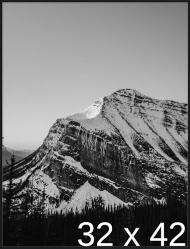 Frame It Easy 32 5/8 x 42 1/8 Satin Black Metal Frame (Ashford) 32.6x42.1 inches