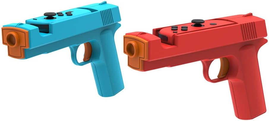 Games Gun Grip for Switch NS/NS OLED Gun Shape Handgrip Sense Joystick Game Controller Induction Peripherals Grip Gamepad Joypad Gaming Console Accessories