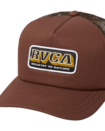 Image of RVCA Men's Trucker Hat, Adjustable Snapback Cap for Streetwear & Skating, Lightweight Breathable All-Day Comfort