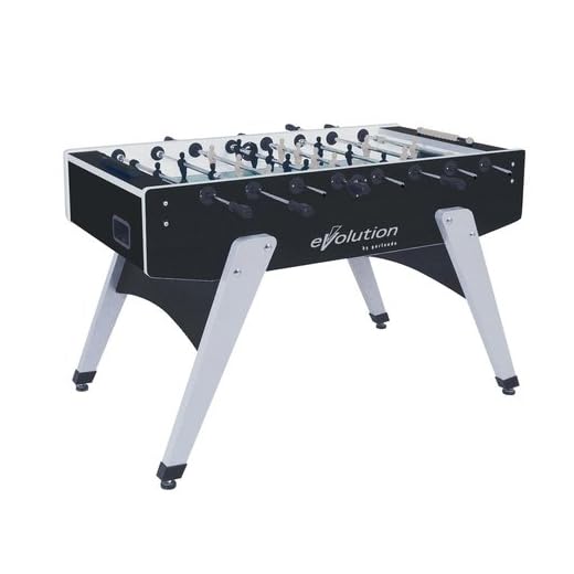 Garlando Futbol de mesa G-2000 Evolution (negro/plata, barras profesionales (PR))