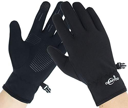 Windproof Anti-Slippery Softshell Touch Gloves - Outdoor Thermal Athletics Gloves Cycling, Running, Unisex Men