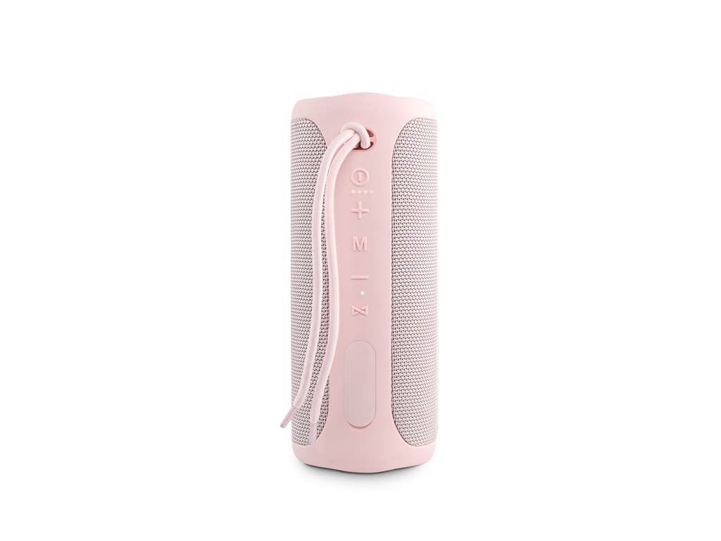 Vieta Pro Altavoz Bluetooth Potente, Resistente al Agua, 10H de Batería, Micrófono y Radio FM. Altavoz Portátil Grande True Wireless, Aux In, USB, Asistente de Voz y Sistema de Luces | Upper 3 Rosa