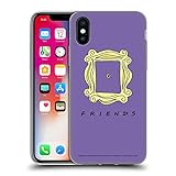 Head Case Designs Officially Licensed Friends TV Show Peephole Frame Iconic Soft Gel Case Compatible with Apple iPhone X/iPhone Xs