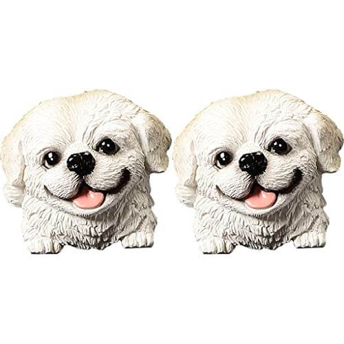 YHRJ Aimant de réfrigérateur de Chien de Dessin animé, Autocollants magnétiques d'animaux Mignons tridimensionnels 3D, Aimant Autocollant Message créatif (Color : L) Cover