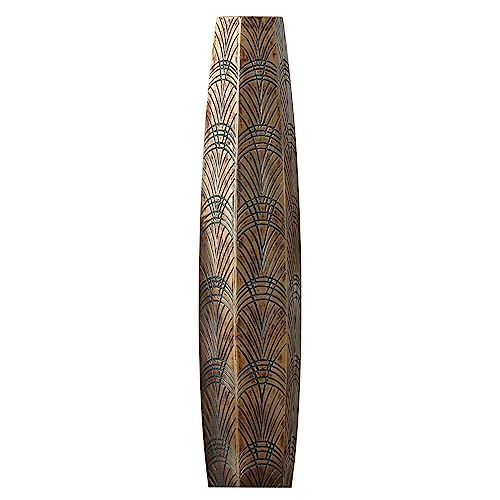 Cwlwgo- Large Floor Vase – Handmade Flower Holder Made Of Resin, Sophisticated Vessel For Decorative Branches And Dried Flowers, 35 Inches,Wood Grain Color #TOP15