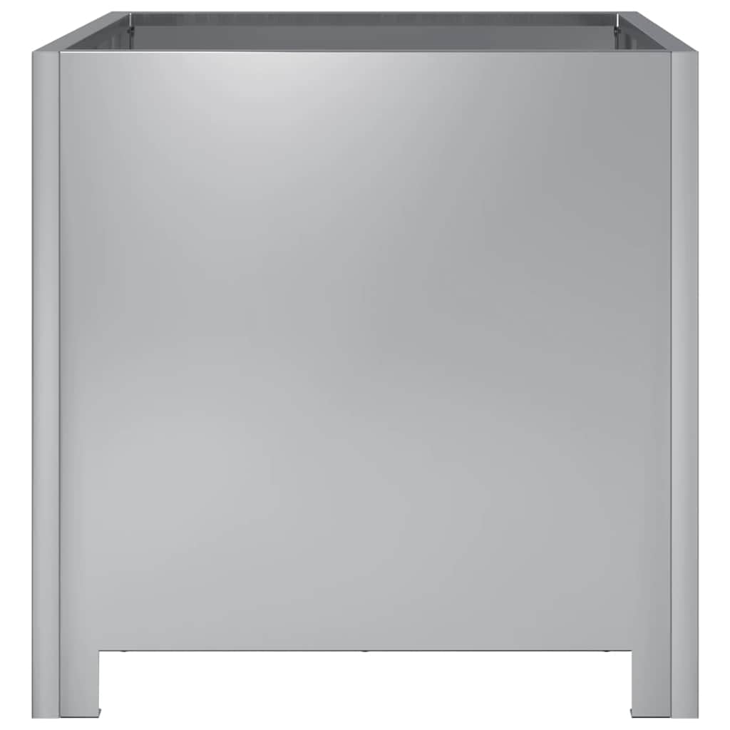 vidaXL Fioriere da Giardino 2 pz 40x40x40 cm in Acciaio Zincato