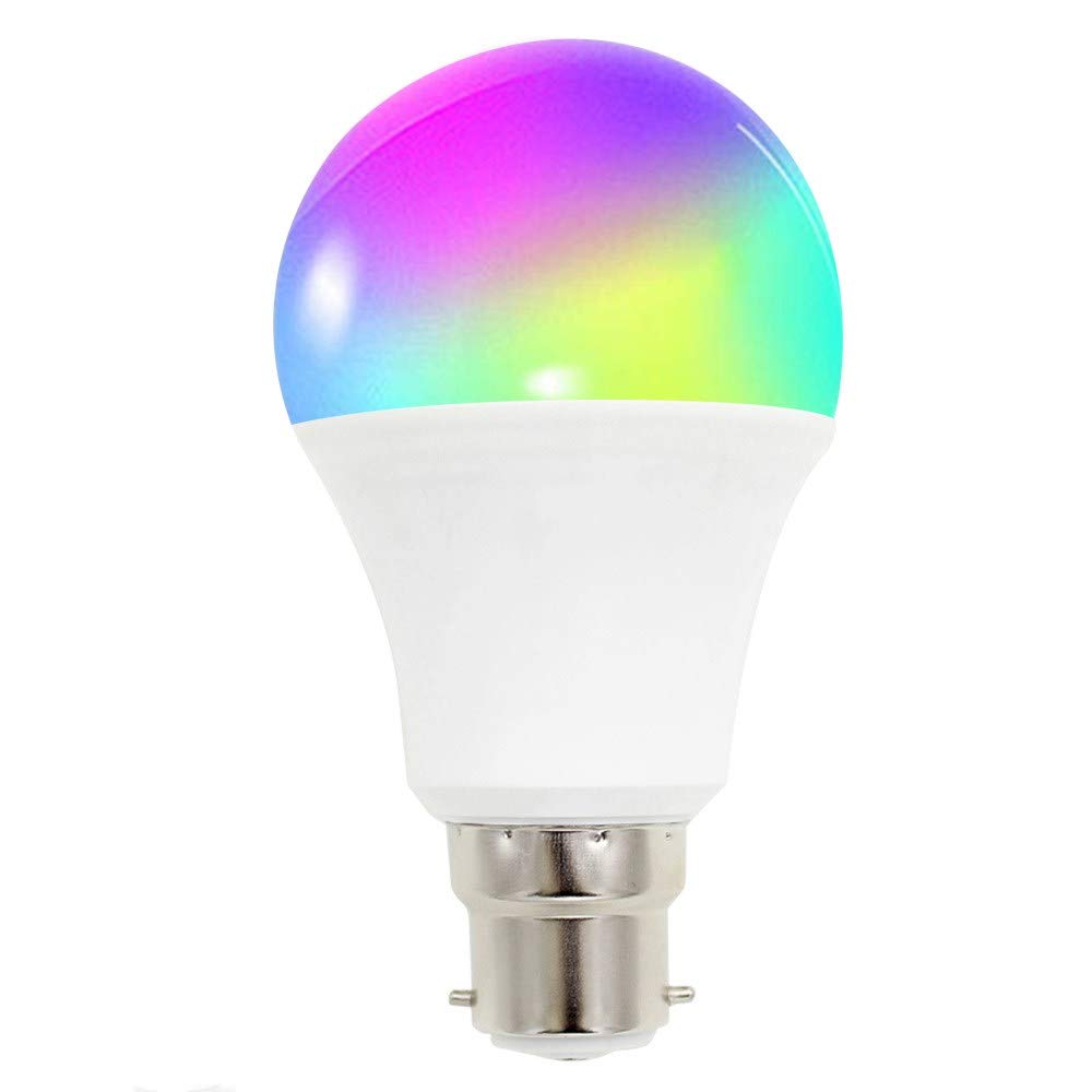 Fcmila Wifi Smart Lamp Bulb, 10w Smart Dimmable Colorful Light Bulb Intellegent App Control Remoto Trabaja Con Alexa/Google Assistant/Siri/Ifttt (e27 / B22 / E26 / E14 / Gu10)