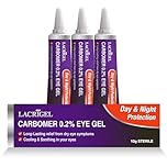 3X Lacrigel CARBOMER 0.2% - Eye Gel for Dry, Tired, and Red Eyes - Soothes Irritation, Reduces Soreness - 24x7 Day and Night Protection - Safe and Premium Formulation - Sterile Pack of 10g (Pack 3)