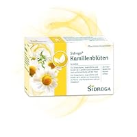 Sidroga Kamillenblüten – 100 % Kamillenblüten in Arzneiteequalität bei Magen-Darm-Beschwerden, Reizungen der Atemwege und mehr - Arzneitee - 20 Teebeutel à 1,5 g