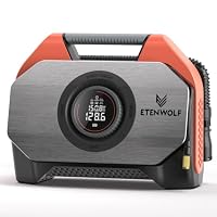 ETENWOLF Vortex S6 Tyre Inflator, Portable Air Compressor,19200mAh Battery