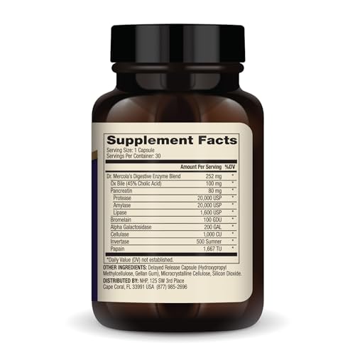Dr. Mercola Digestive Enzymes, 0.5 Ounce