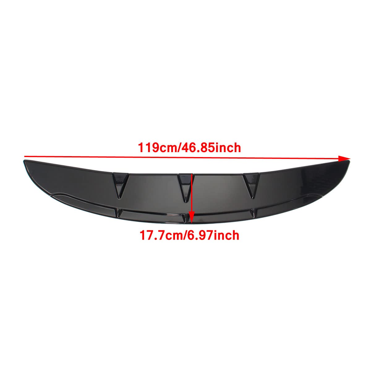 Coche Alerón Delantero Parachoques para Mitsubishi ASX Pajero Outlander Grandis Zinger Galant Lancer-Ex Fortis Eclipse | Spoiler Difusor Protección Deflector Labio Spoiler Difusor