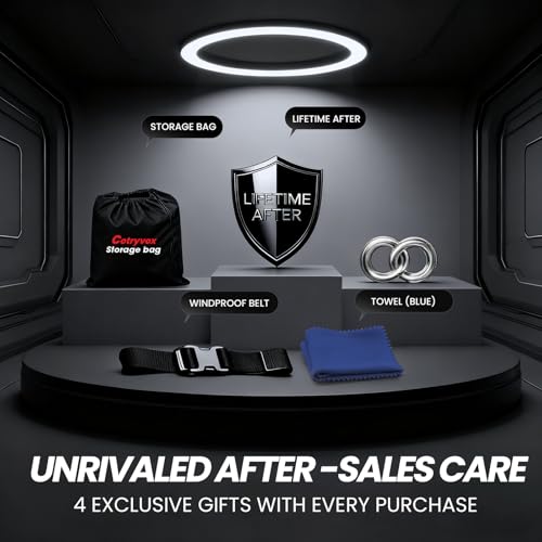 Image of Multi-Layer Car Cover Custom Fit for Ford Bronco 4dr(2020-2026), 100% Waterproof All Weather for Automobiles, Gift with Towel, Heavy Duty Car Covers for Rain Sun UV Protection with Door Zipper
