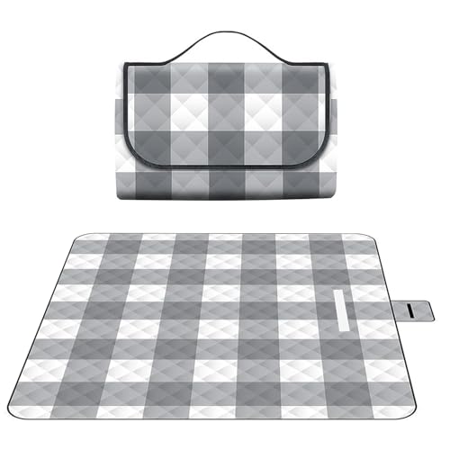 bellmeanin Picnic Blanket Waterproof 200x200cm Large Beach Blanket Camping Blanket Outdoor Foldable Beach Blanket With Handle Machine Washable for Camping Park Garden Hiking and Family Fun - Image 8