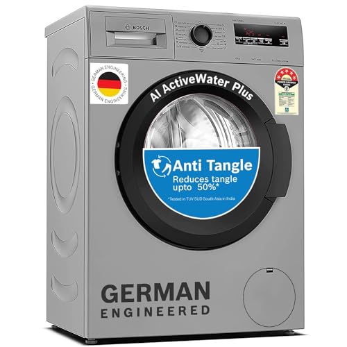 Image of Bosch 6 kg 5 Star Fully-Automatic Front Loading Washing Machine (WLJ2016TIN, Luxe Silver, AI active water plus, In-Built Heater)