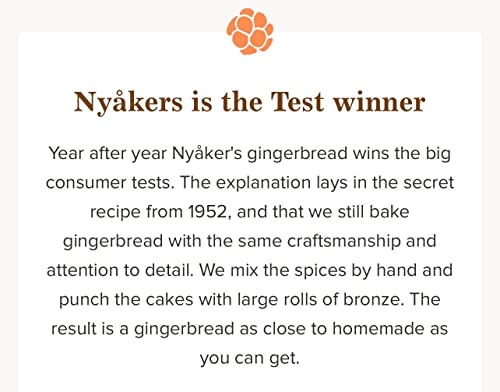 Nyakers Swedish Ginger Cookies - Sweet and Spicy Heart-Shaped Gingersnaps - Swedish Style Cookies - Delicious Cookies on the Go - Red Tin 14.11oz