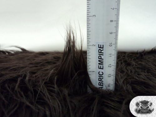 Faux/Fake Fur Mongolian Chocolate Fabric by The Yard