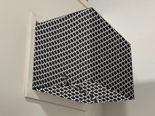 Image of Stylista Elastic fit Waterproof Window ac Cover Compatible for O-General 0.75 Ton AMGB09BAWA-B Dustproof Cover for Inner and Outer Section, Check Grey