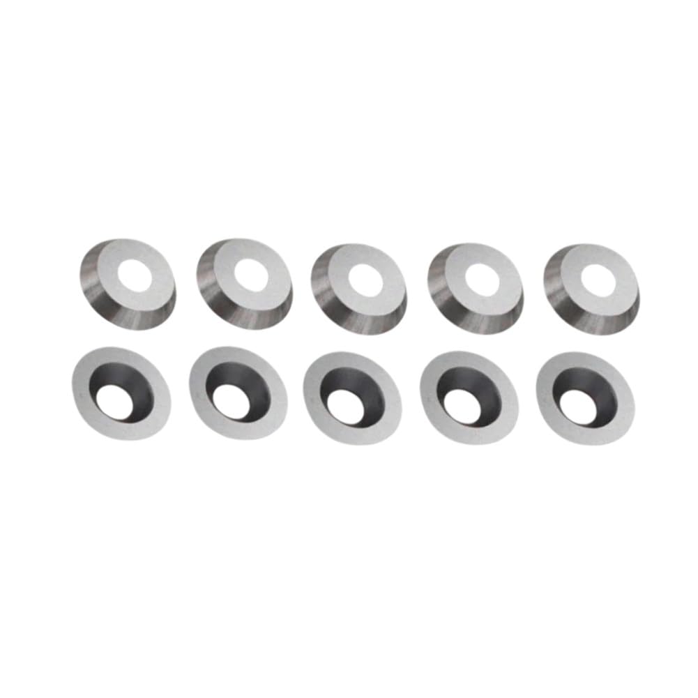 Carbide Inserts Indexable Cutters 30 Degree, Durability Wood Lathe Turning Round Blade 12x2.5mm 10pcs