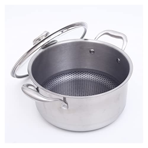 ZHANGZHI Utensilios de Cocina Pasta de Pasta de Acero Inoxidable Pasta de Doble Mango Pot 26 cm...
