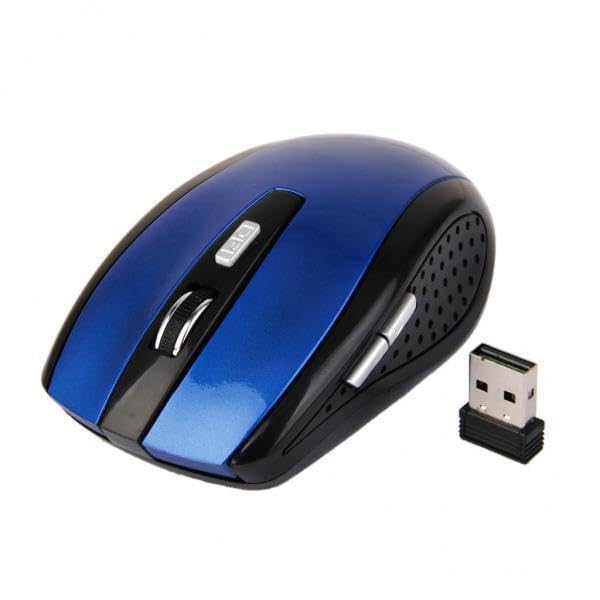 bnf® 4xLaptop PC 2.4GHz 1600dpi Wireless Optical Mouse Mice USB Receiver Blue-Electronics-Computers & Accessories-Keyboards, Mice & Input Devices-Trackballs