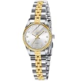 Timever Watches for Women, Small Gold Womens Watches, Stainless Steel Ladies Wrist Watches, Waterproof Analog Watch with Luminous and Japanese Quartz Movement, Dainty Dress Watch, Gifts for Women