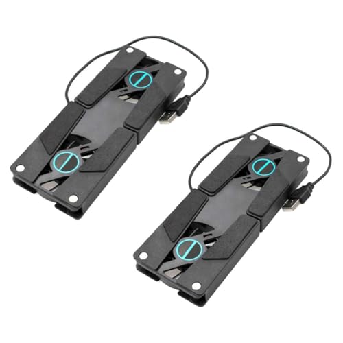 Base de refrigeración para laptop con doble ventilador USB miniatura 7