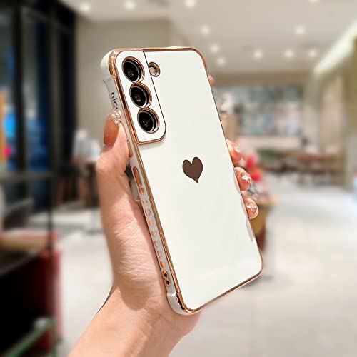 Coque Samsung A13 5G Motif Cœur Blanc pour un Style Chic en Sortie