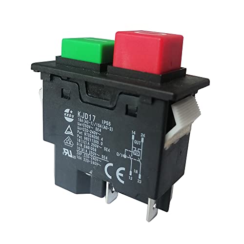 KJD17 Elektromagnetischer Sicherheitsschalter – 220V, 16A – Für Werkzeugmaschinen, Elektrogeräte & Gartenmaschinen – Mit Unterspannungs- Und Ausschalt-Schutz